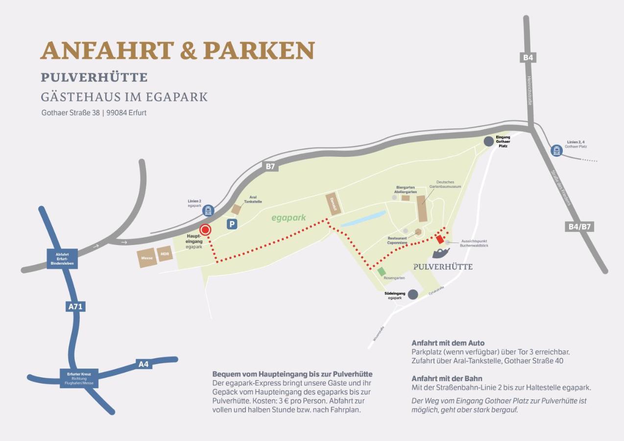 Pulverhuette Gaestehaus Im Egapark - Ein Projekt Der Lebenshilfe Erfurt Service Ggmbh Dış mekan fotoğraf